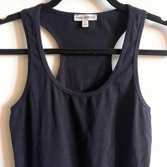 Zenana Black Racerback Tank Bodysuit - Picture 5 of 6
